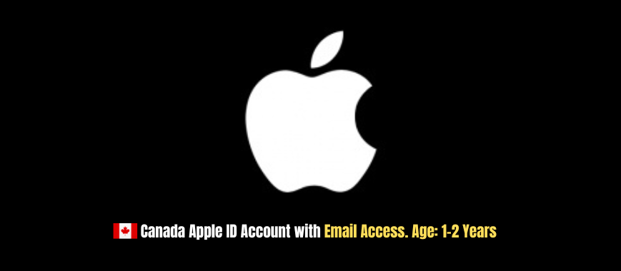 Canada Apple ID Account with Email Access. Age: 1-2 Years
