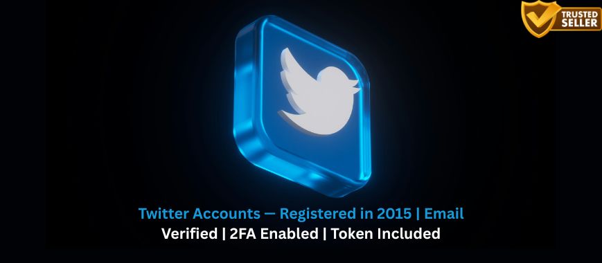 Twitter Accounts — Registered in 2015 | Email Verified | 2FA Enabled | Token Included Slide 1
