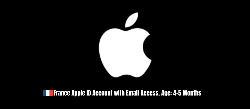 France Apple ID Account with Email Access. Age: 4-5 Months