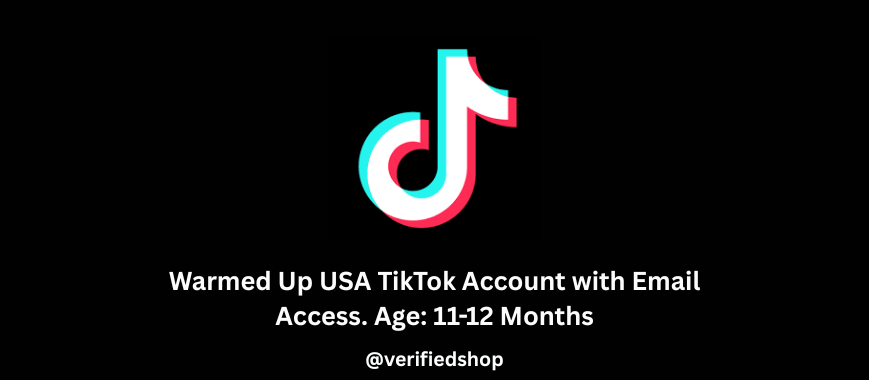 Warmed Up USA TikTok Account with Email Access. Age: 11-12 Months