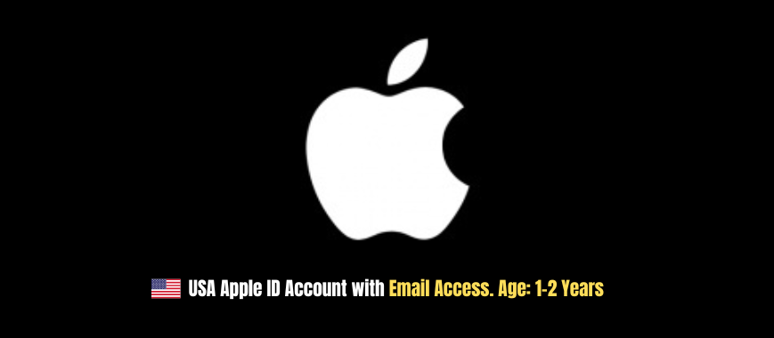 USA Apple ID Account with Email Access. Age: 1-2 Years