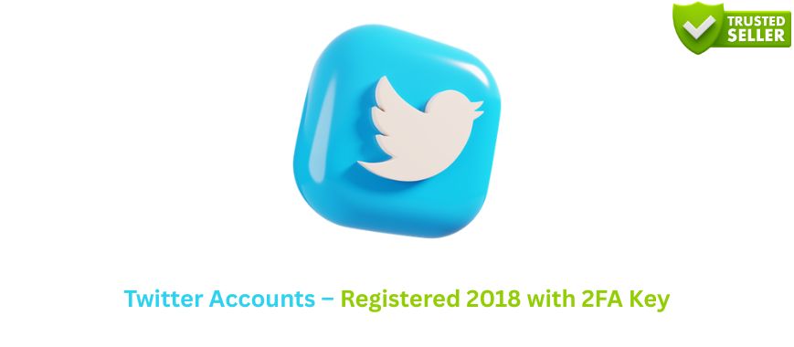 Twitter Accounts – Registered 2018 with 2FA Key Slide 1