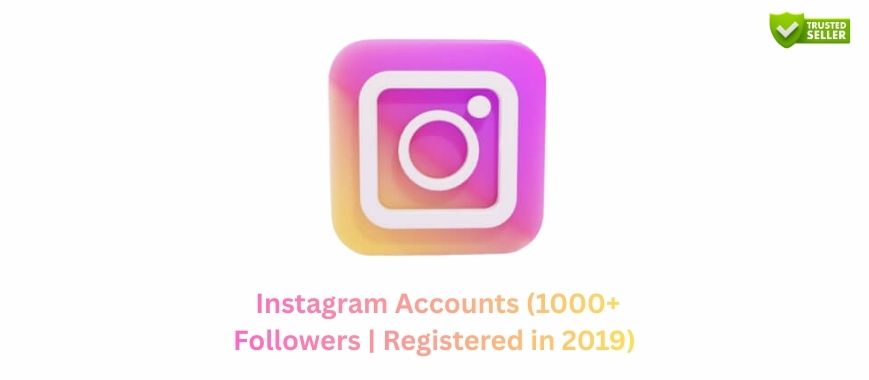 Instagram Accounts (1000+ Followers | Registered in 2019) Slide 1