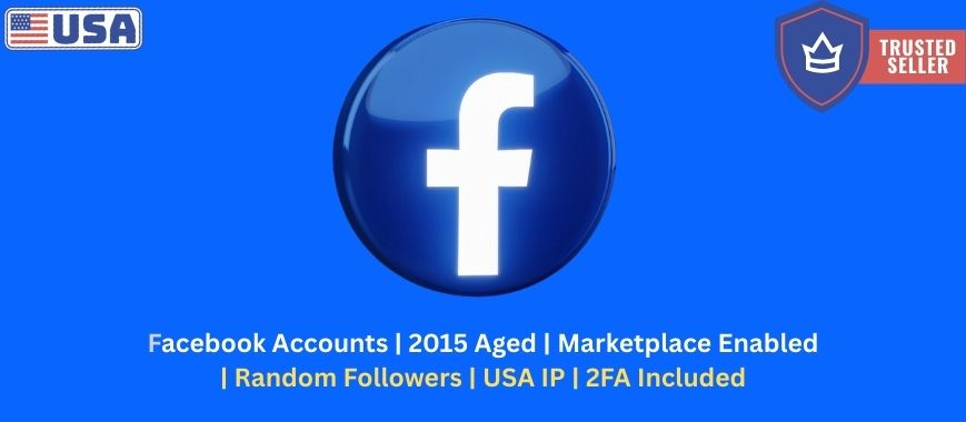 Facebook Accounts | 2015 Aged | Marketplace Enabled | Random Followers | USA IP | 2FA Included Slide 1