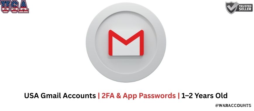 USA Gmail Accounts | 2FA & App Passwords | 1–2 Years Old