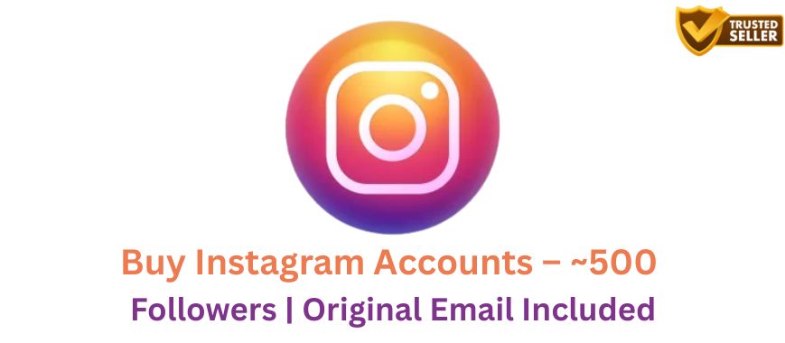 Buy Instagram Accounts – ~500 Followers | Original Email Included Slide 1