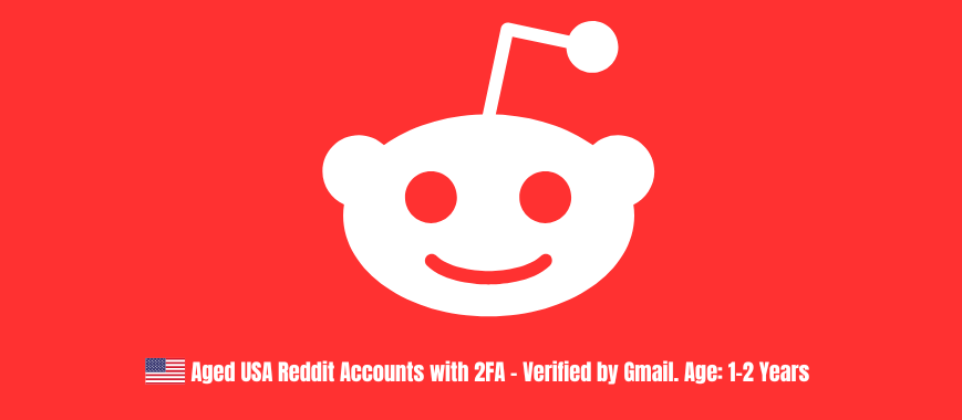 Aged USA Reddit Accounts with 2FA - Verified by Gmail. Age: 1-2 Years