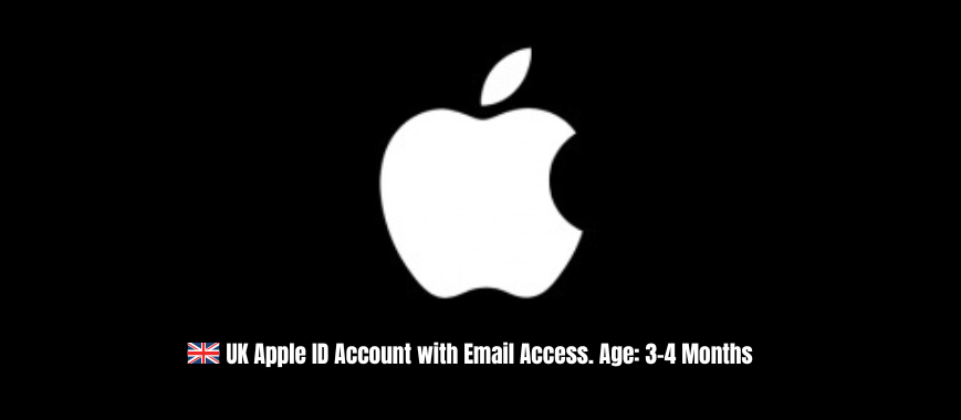 UK Apple ID Account with Email Access. Age: 3-4 Months